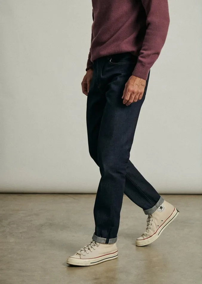 Szane Trousers Mens Kurt Straight Jeans Raw Denim