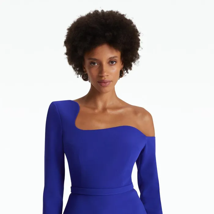 Safiyaa Aime Azure Blue Top Women Tops