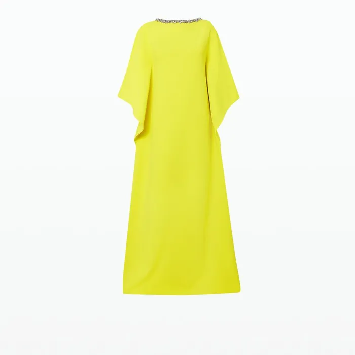 Safiyaa Amarella Chartreuse Long Dress Women Dresses
