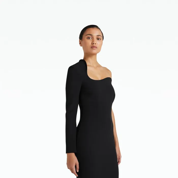 Safiyaa Aria Black Long Dress Women Dresses