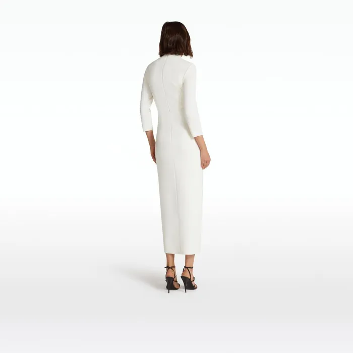 Safiyaa Avery Ivory Midi Dress Women Dresses