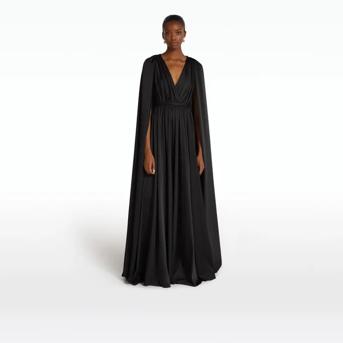Safiyaa Bianca Black Long Dress Women Dresses
