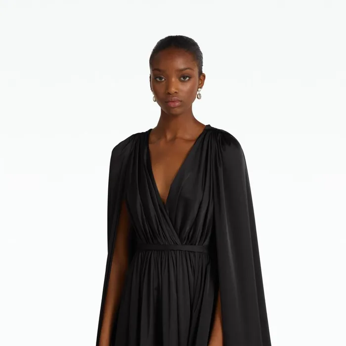 Safiyaa Bianca Black Long Dress Women Dresses
