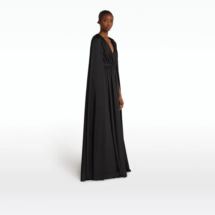 Safiyaa Bianca Black Long Dress Women Dresses