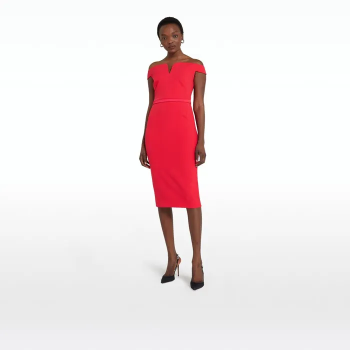 Safiyaa Brenta Lollipop Midi Dress Women Dresses