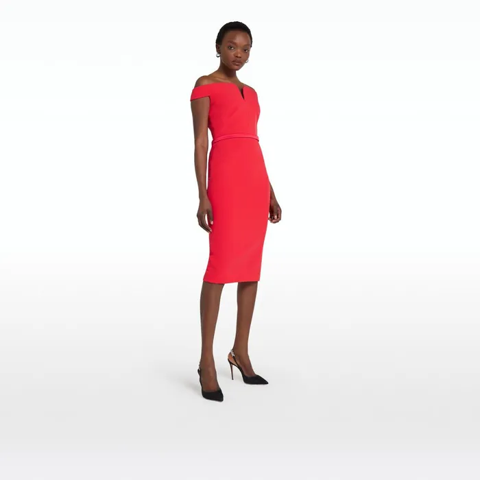 Safiyaa Brenta Lollipop Midi Dress Women Dresses