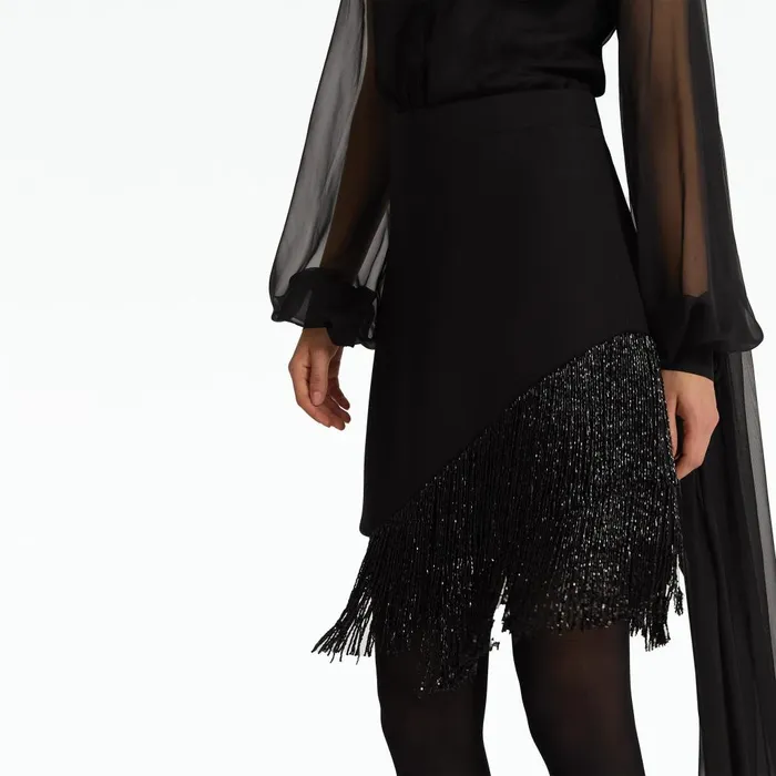 Safiyaa Bronagh Black Skirt Women Skirts