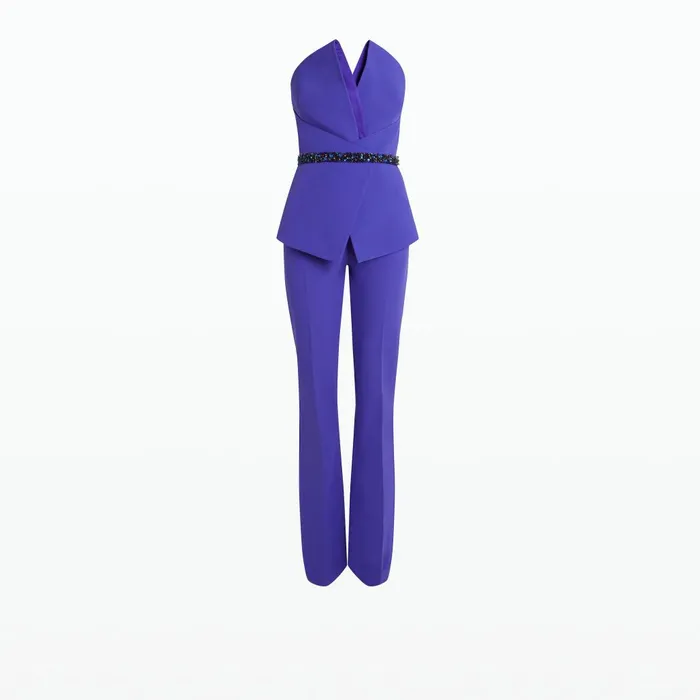 Safiyaa Capucine Spectrum Embroidered Jumpsuit Women Jumpsuits