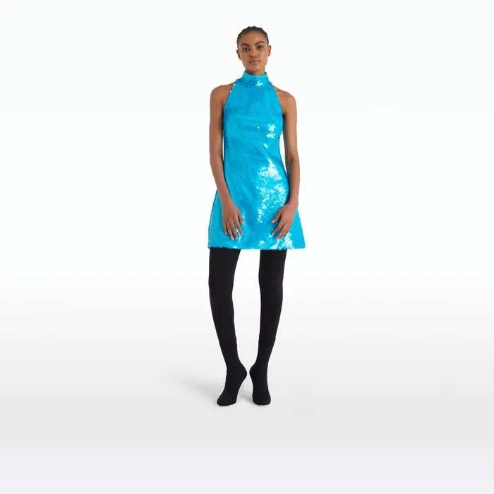 Safiyaa Edie Aquamarine Short Dress Women Dresses
