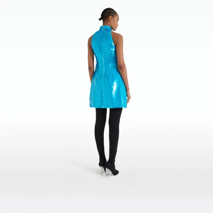 Safiyaa Edie Aquamarine Short Dress Women Dresses