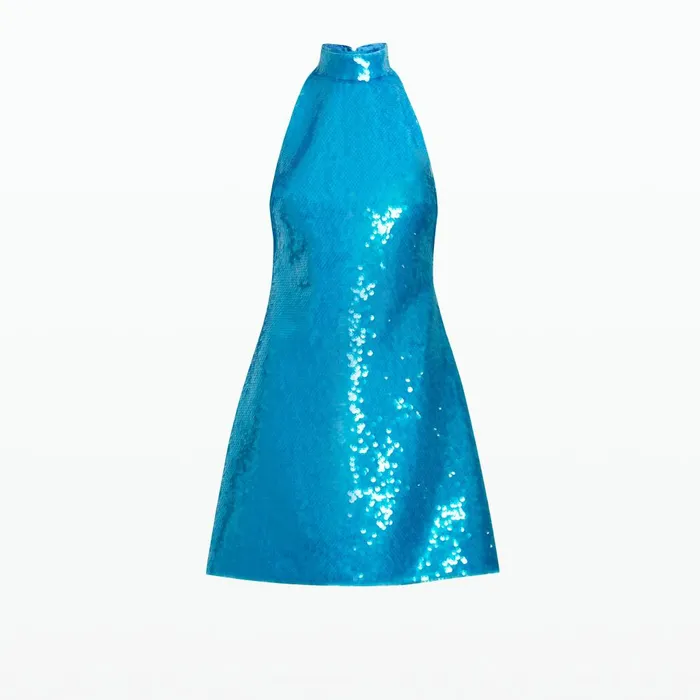 Safiyaa Edie Aquamarine Short Dress Women Dresses