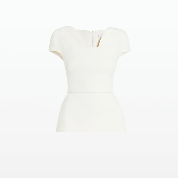 Safiyaa Geenie Ivory Midi Dress Women Dresses