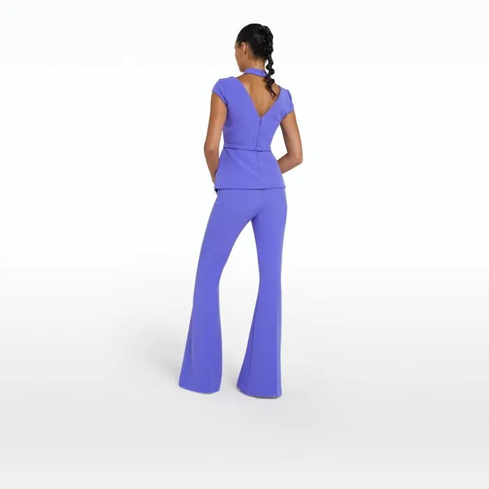 Safiyaa Halluana Anemone Blue Trousers Women Trousers