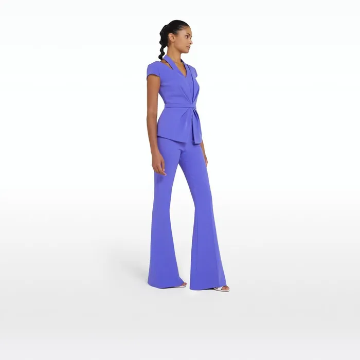 Safiyaa Halluana Anemone Blue Trousers Women Trousers