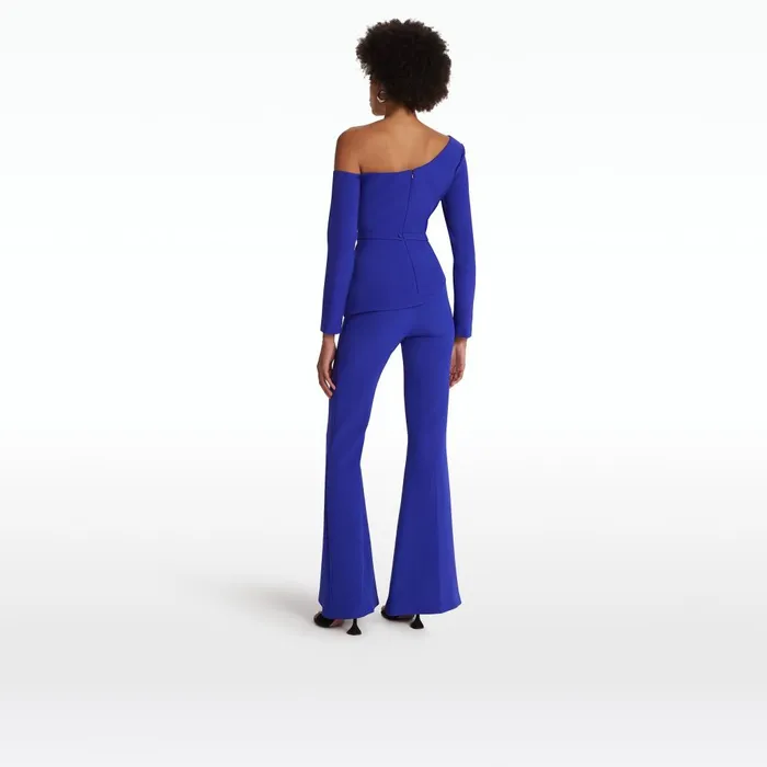 Safiyaa Halluana Azure Blue Trousers Women Trousers