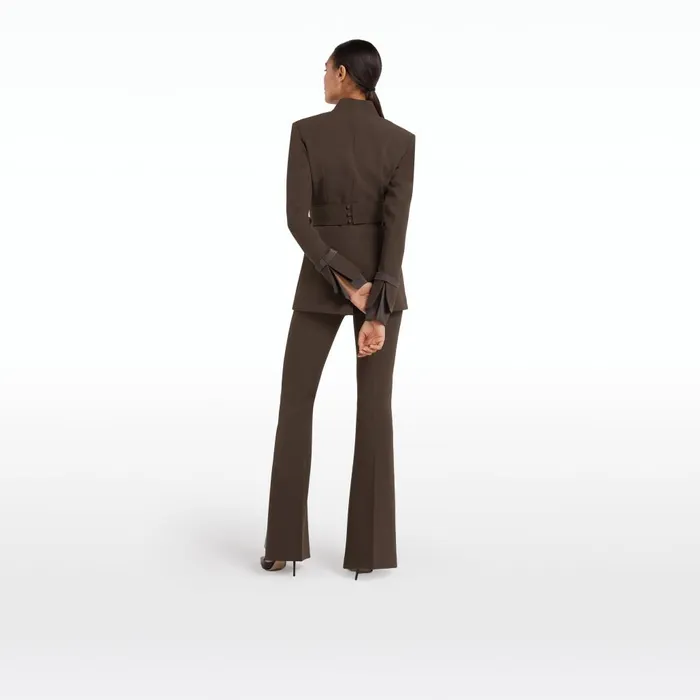 Safiyaa Halluana Chocolate Trousers Women Trousers