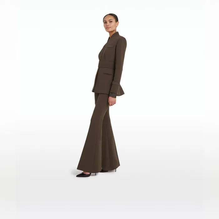 Safiyaa Halluana Chocolate Trousers Women Trousers
