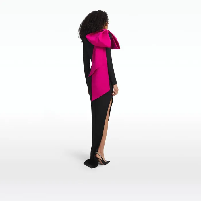 Safiyaa Ines Black and Beverley Long Dress Women Dresses