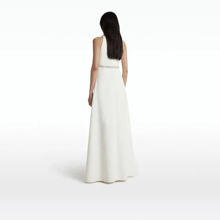 Safiyaa Joules Ivory Long Dress Women Dresses