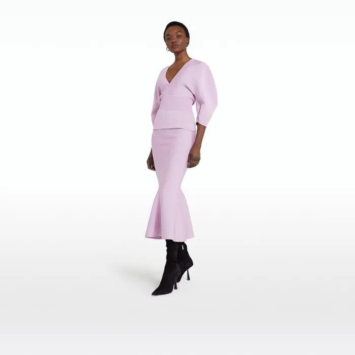 Safiyaa Kamali Lilac Snow Knit Top Women Knitwear