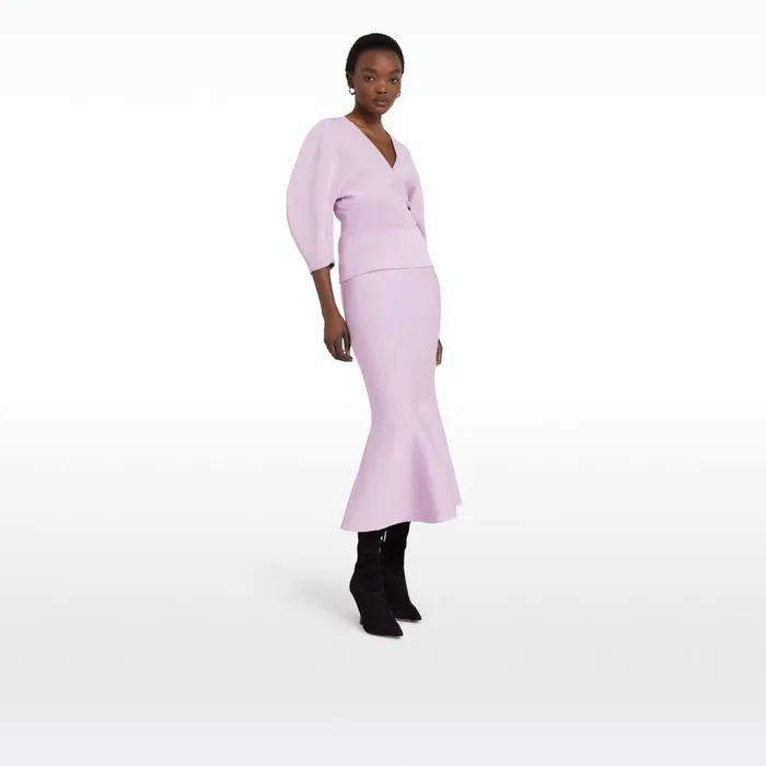 Safiyaa Kamali Lilac Snow Knit Top Women Knitwear