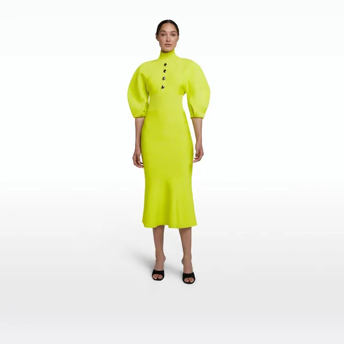 Safiyaa Layla Tendershoots Midi Knit Dress Women Knitwear
