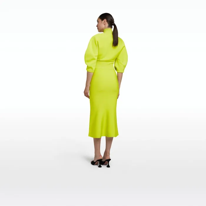 Safiyaa Layla Tendershoots Midi Knit Dress Women Knitwear