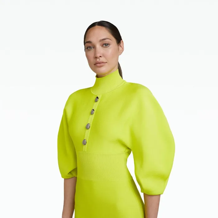 Safiyaa Layla Tendershoots Midi Knit Dress Women Knitwear