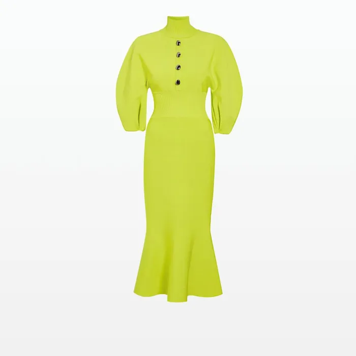 Safiyaa Layla Tendershoots Midi Knit Dress Women Knitwear