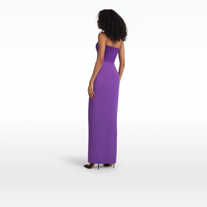 Safiyaa Leonal Lilac Long Dress Women Dresses