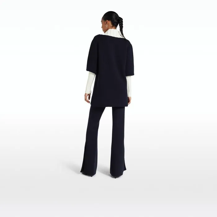 Safiyaa Leonie Navy and Ivory Knit Women Tops