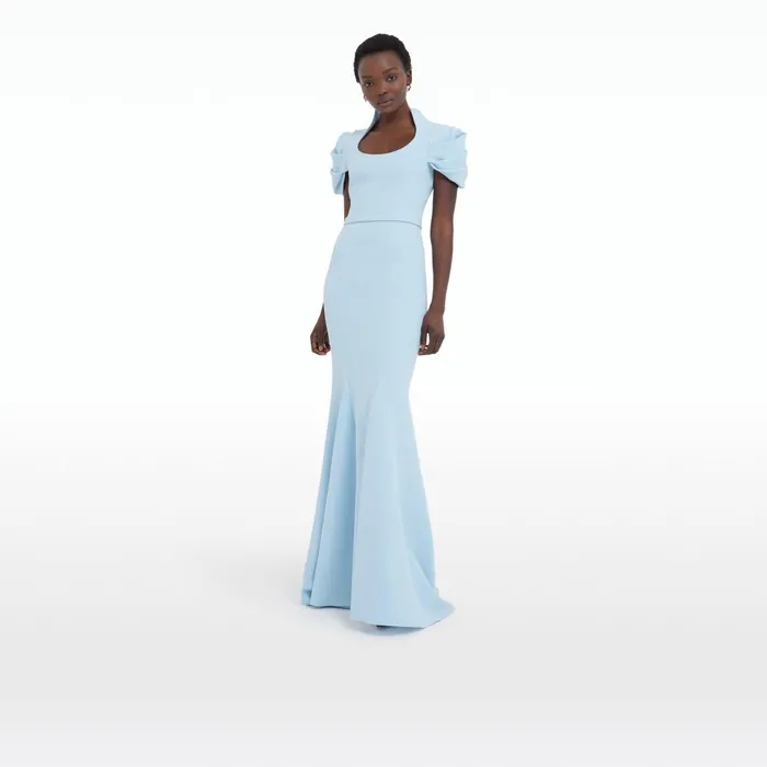 Safiyaa Logan Pale Blue Long Dress Women Dresses