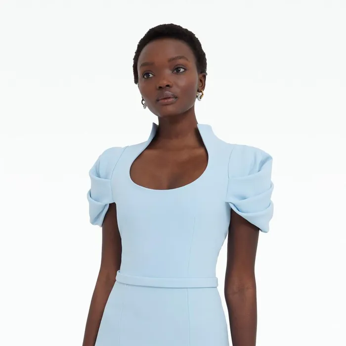 Safiyaa Logan Pale Blue Long Dress Women Dresses