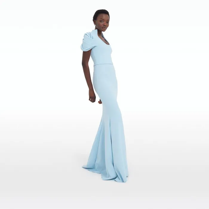 Safiyaa Logan Pale Blue Long Dress Women Dresses