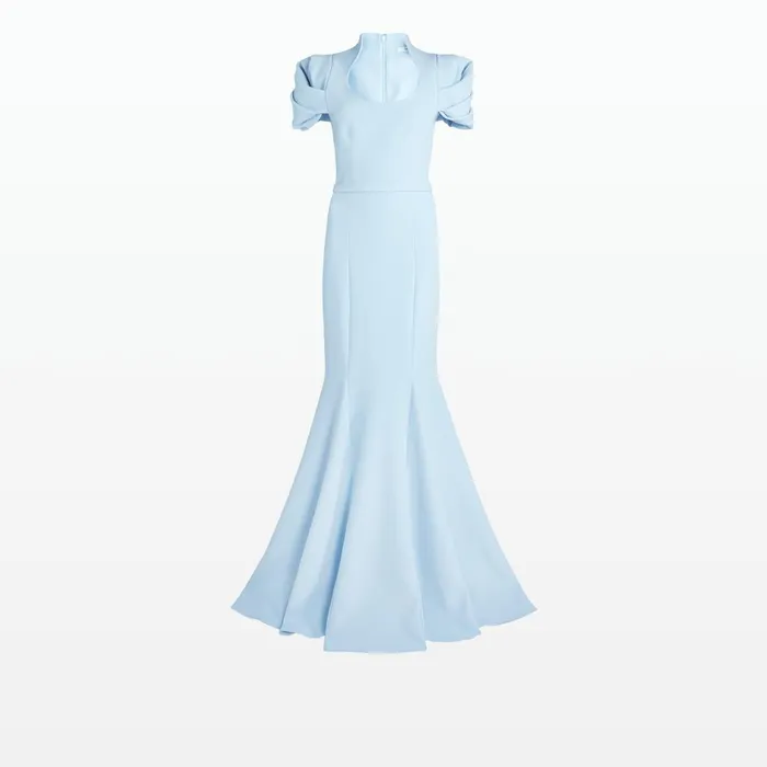 Safiyaa Logan Pale Blue Long Dress Women Dresses