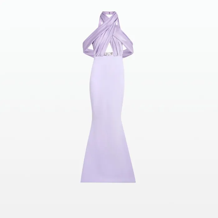 Safiyaa Louella Verbena Embroidered Long Dress Women Dresses
