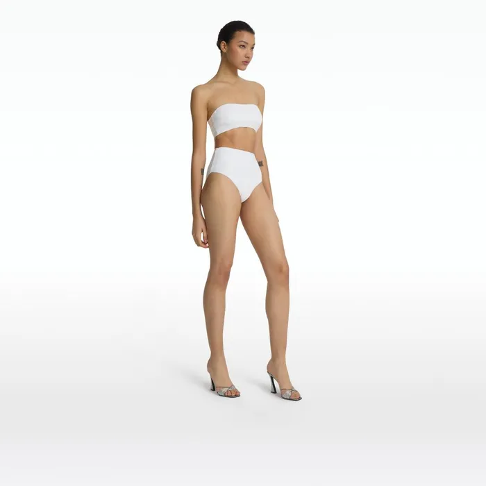 Safiyaa Mayrana Ivory Bikini Top Women Swimwear