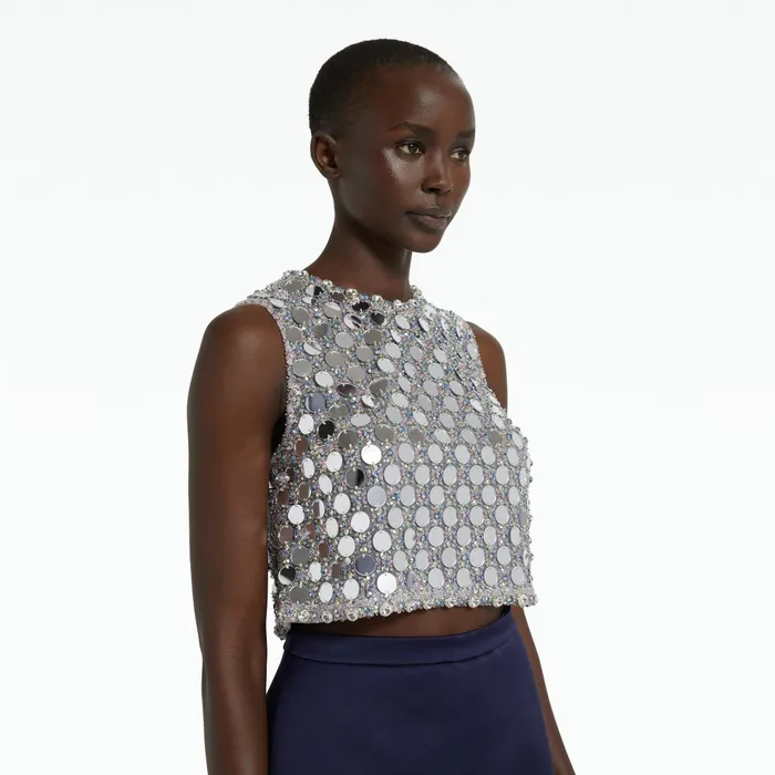 Safiyaa Melissa Ivory and MultiPastel Top Women Tops