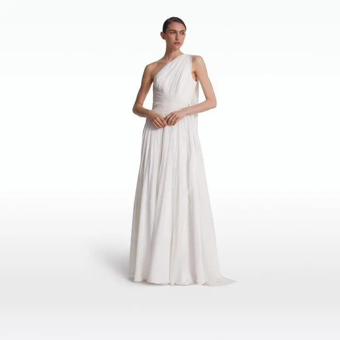 Safiyaa Novara Ivory Long Dress Women Dresses