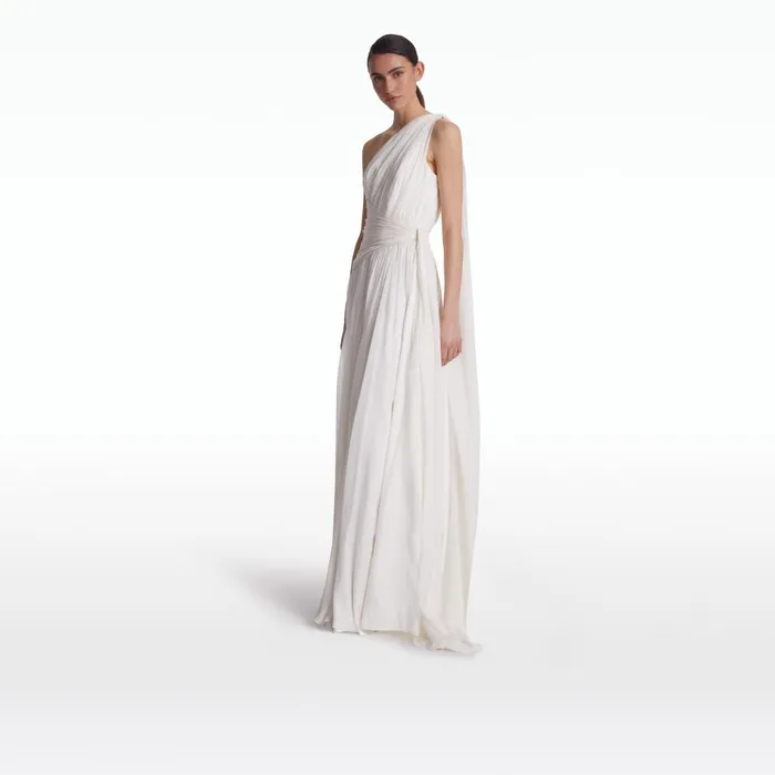 Safiyaa Novara Ivory Long Dress Women Dresses