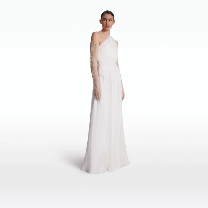 Safiyaa Novara Ivory Long Dress Women Dresses
