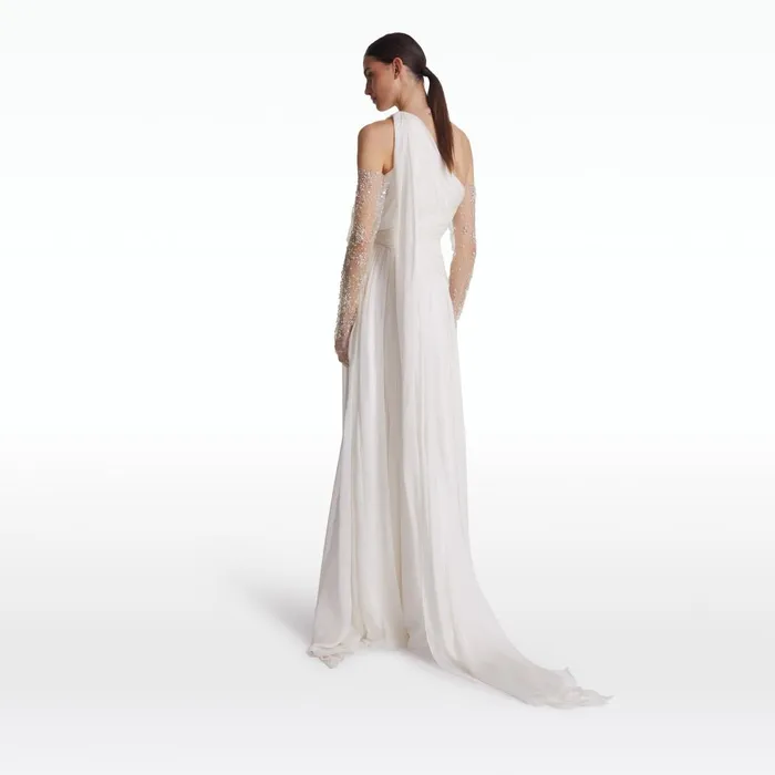 Safiyaa Novara Ivory Long Dress Women Dresses