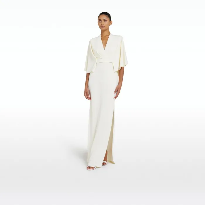 Safiyaa Oro Ivory Long Dress Women Dresses