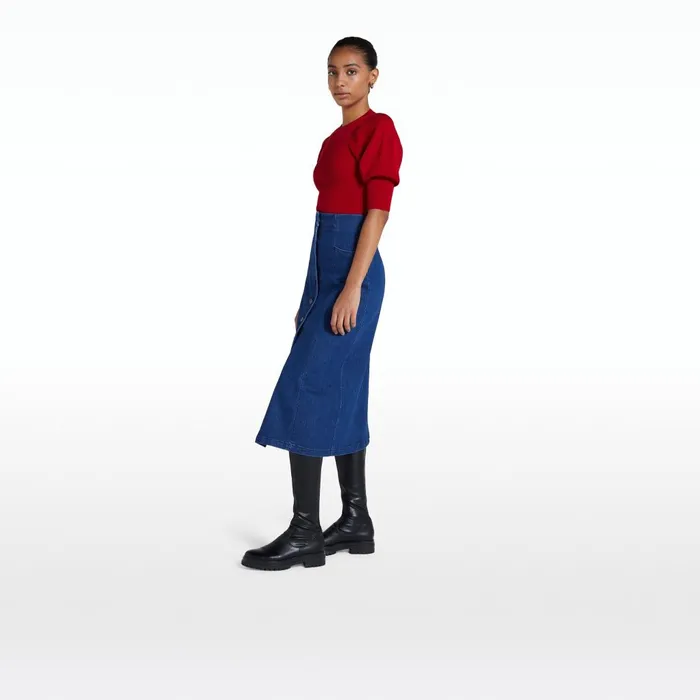 Safiyaa Paula Azalea Red Knit Women Tops