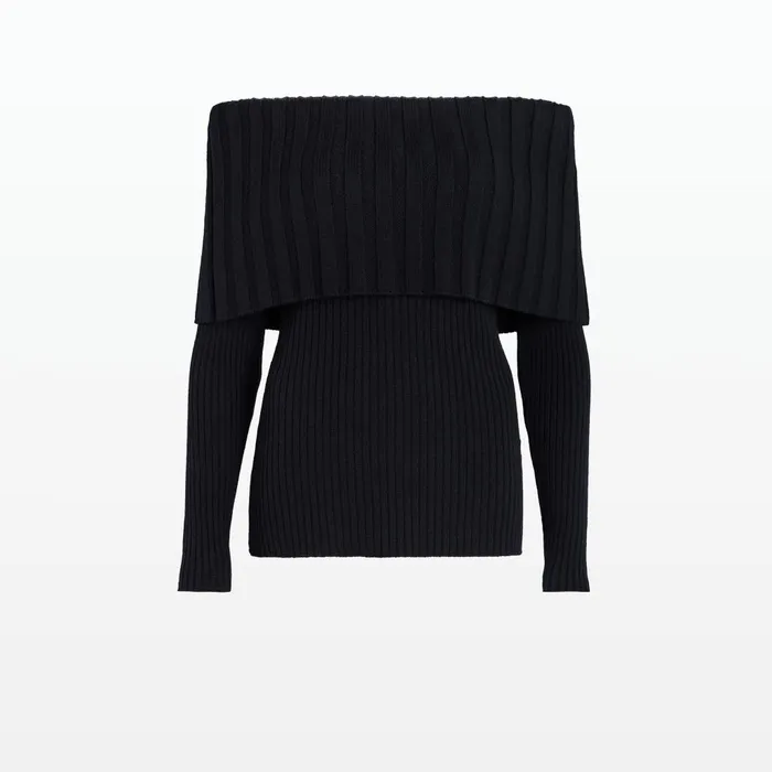 Safiyaa Risetta Navy Knit Women Knitwear