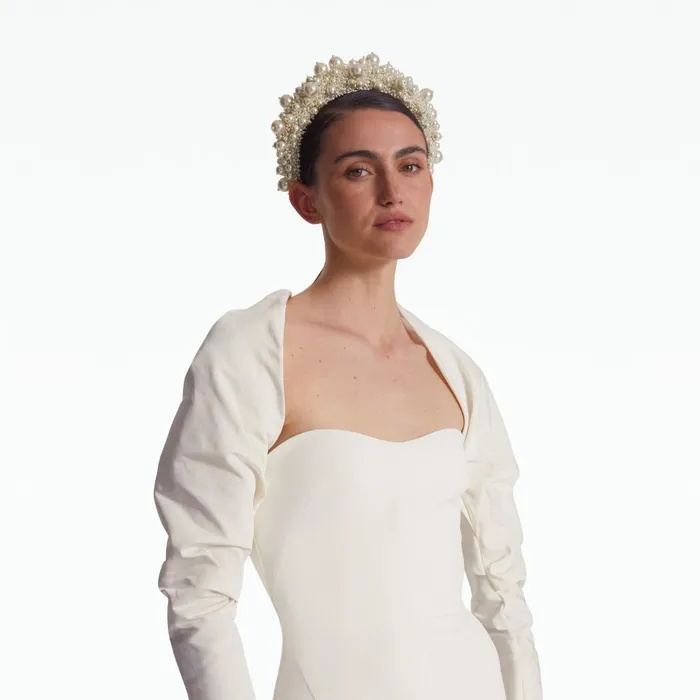 Safiyaa Romane Ivory Midi Dress Women Dresses