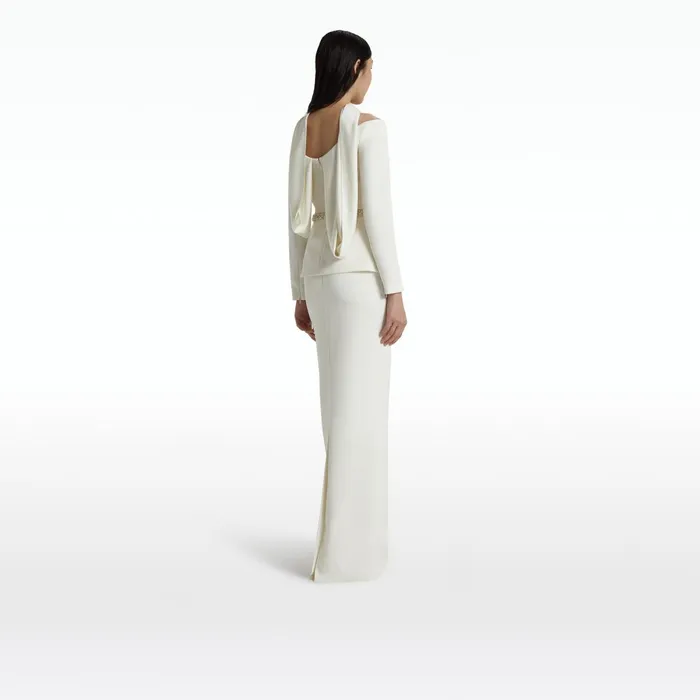 Safiyaa Sidha Ivory Skirt Women Skirts