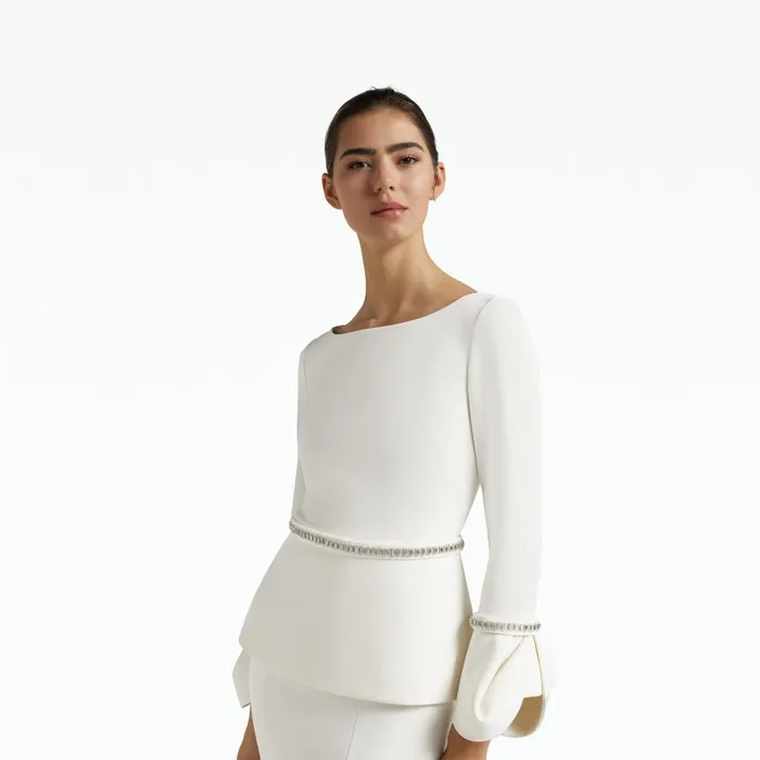 Safiyaa Tottie Ivory Top Women Tops