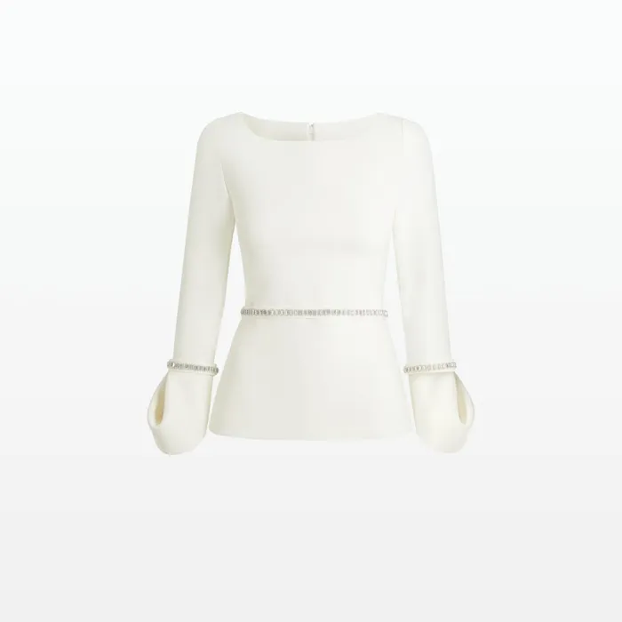 Safiyaa Tottie Ivory Top Women Tops