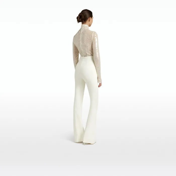 Safiyaa Trace Ivory Top Women Tops